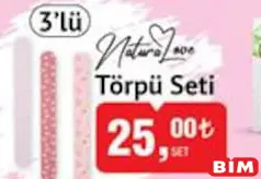 NATURALOVE TÖRPÜ SETİ 3'LÜ